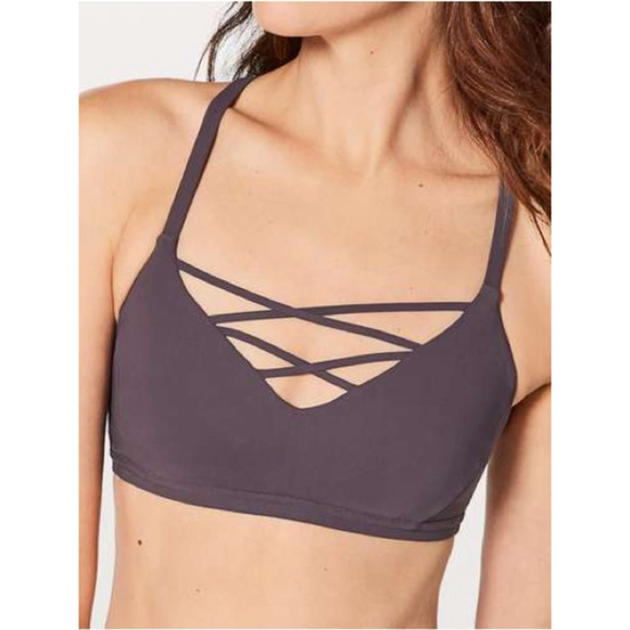 lululemon athletica Other - Lululemon Laced With Intent Bra Sz 2 A/B Black Currant EUC